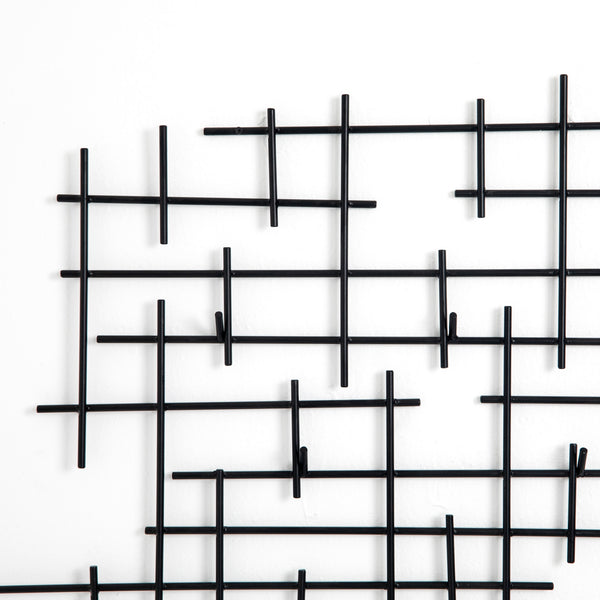 Crossin Coat Rack In Iron Matte Black