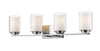 Willow 4 Light Vanity  in Chrome Finish