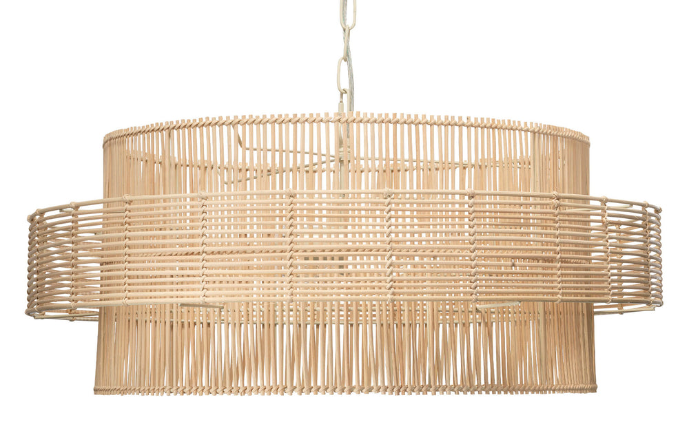Concentric Rattan 2-Light Pendant