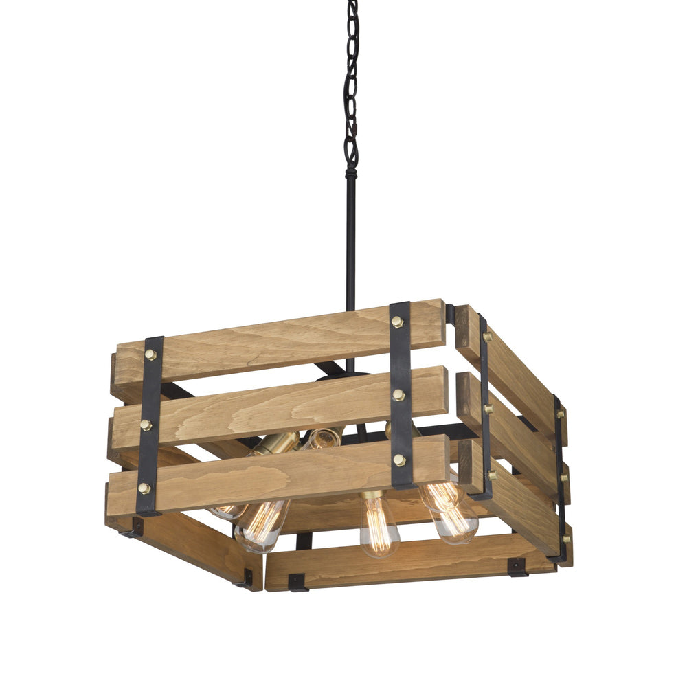 Barnyard AC11496 Chandelier in Honey