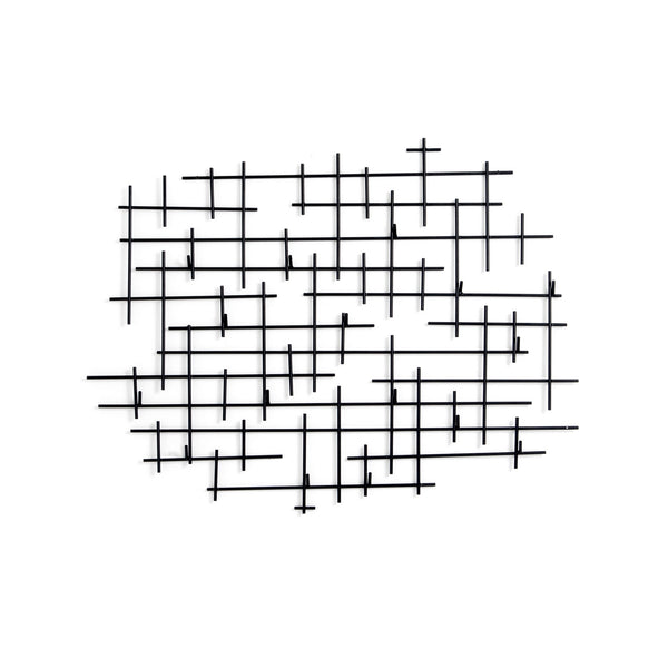Crossin Coat Rack In Iron Matte Black