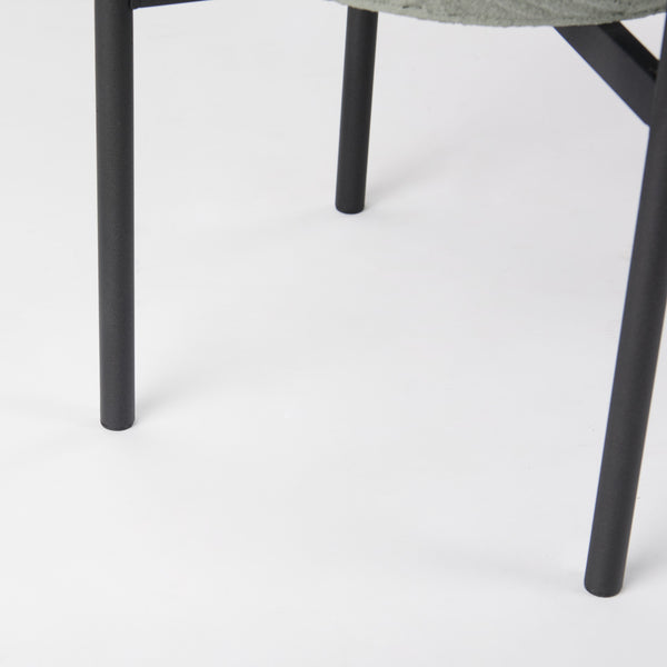 Mabel Set of Two 15.4 x 24.8  Green Top W/ Black Iron Base Plant Stands