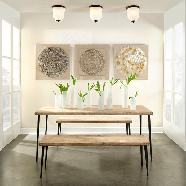 Farmhouse Wood Dining Table, Natural