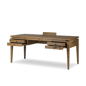 Bergstrom Desk - Warm Natural Oak Veneer