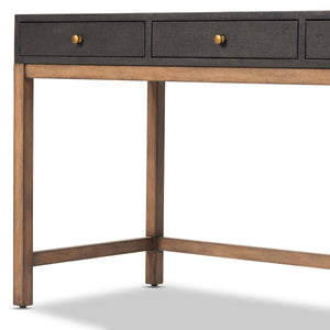 Fiona Desk In Black Raffia
