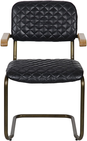 0045 Arm Chair, Vintage Black Leather
