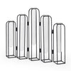 Mila 13.4L x 2.5W x 11.0H Metal and Glass Decorative Accent