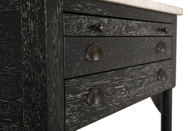 Artemio Side Table with Marble Top