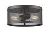 Meshsmith 2 Light Flush Mount in Bronze Finish