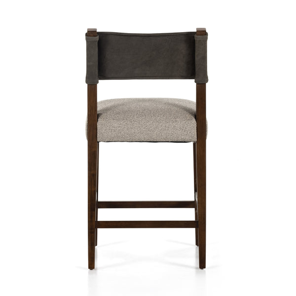 Ferris Stool In Nubuck Charcoal In Counter