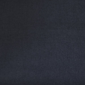 Brooks 90.2L x 34.8W x 33.5H Navy Blue Fabric Three Seater Sofa W/ Medium Brown Wooden Legs