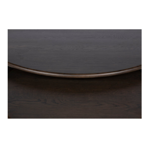 Moe's Penny Nesting Coffee Table in Dark Brown Oak