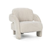 Salino Upholstered Lounge Chair in Natural Fabric