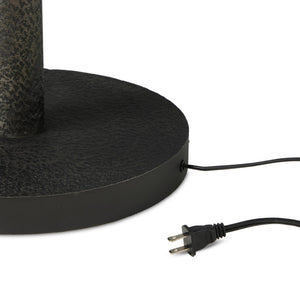 Fernando Floor Lamp In Forged Black Aluminum