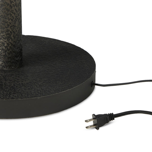 Fernando Floor Lamp In Forged Black Aluminum