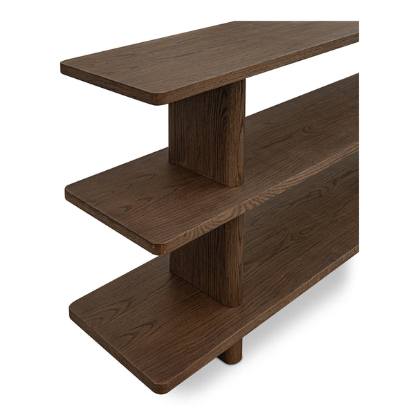 Casey Small Bookcase in Dark Brown Finish