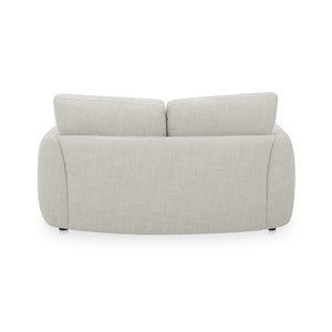 Callie Sofa 68" Flecked Oat, High Back, Angled Arms