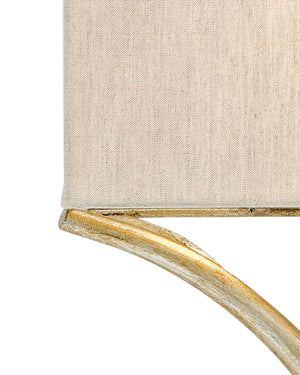 Cornwall Silver Wall Sconce In Silver Leaf