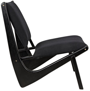 Boomerang Chair, Charcoal Black