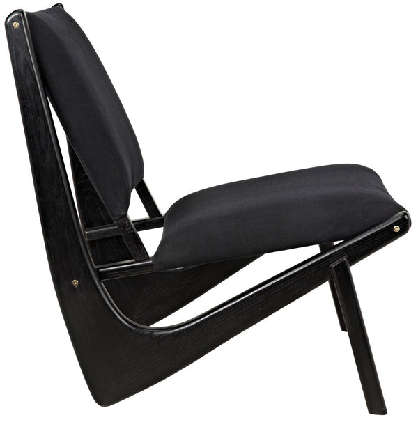 Boomerang Chair, Charcoal Black