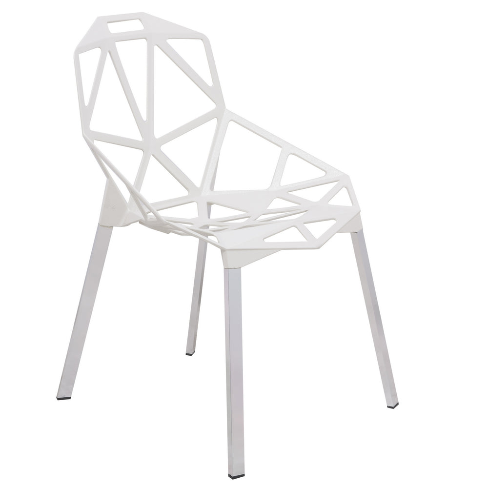 ANKST PAINTED IRON CHAIR - WHITE