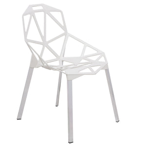 ANKST PAINTED IRON CHAIR - WHITE