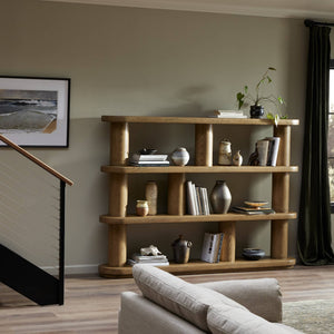 Luciana Bookcase In Smoked Oak Veneer
