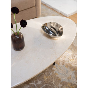 Moe's Winona Coffee Table in Botticino Beige Marble