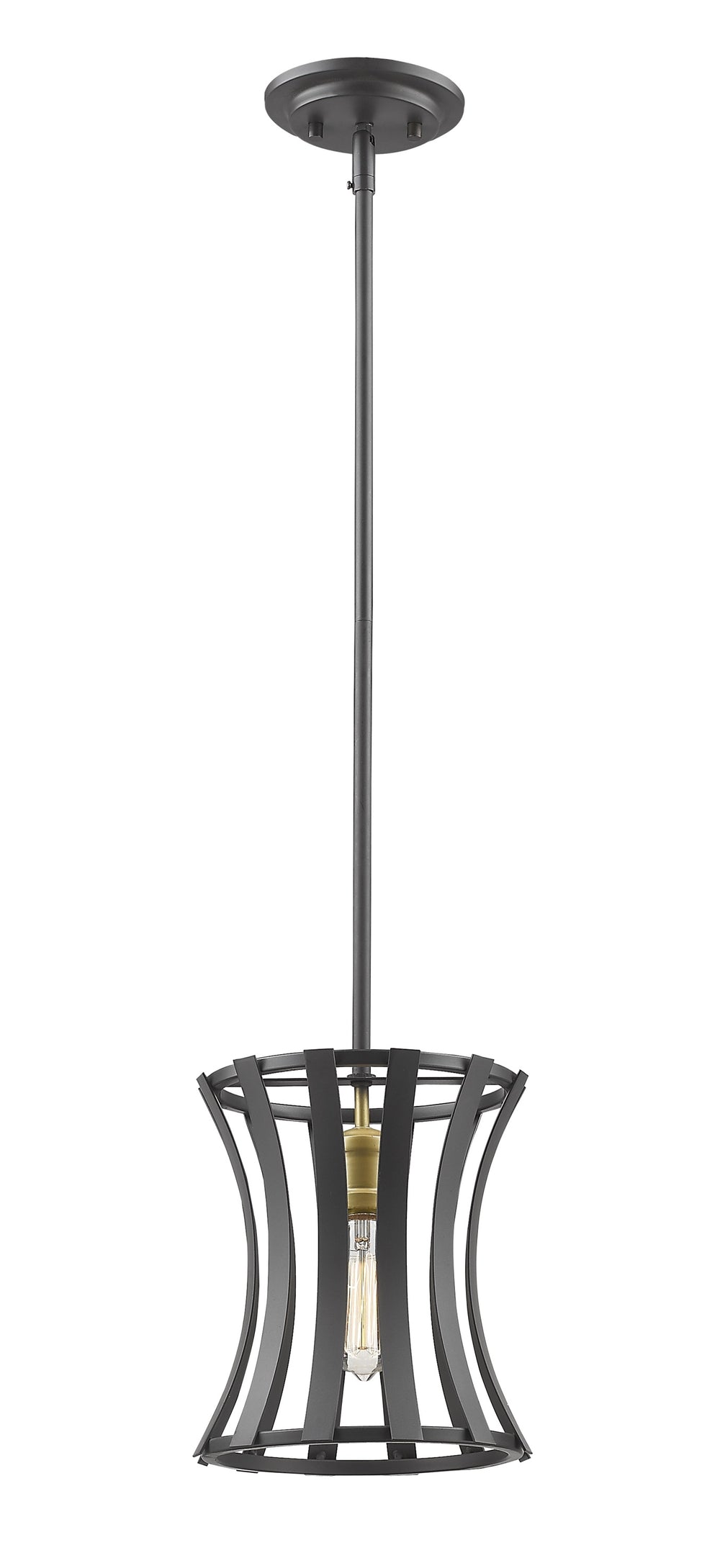 Geist 1 Light Mini Pendant in Bronze Gold Finish