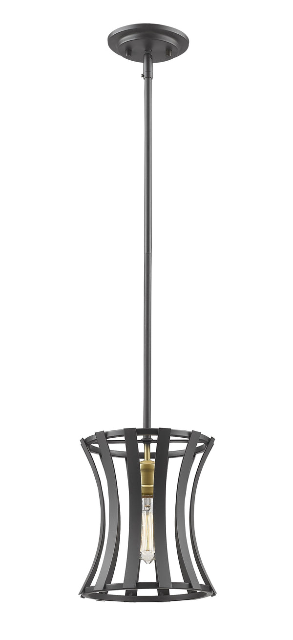 Geist 1 Light Mini Pendant in Bronze Gold Finish