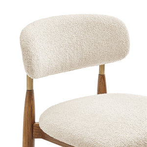 Verna Boucle Counter Stool, Palladian Beige