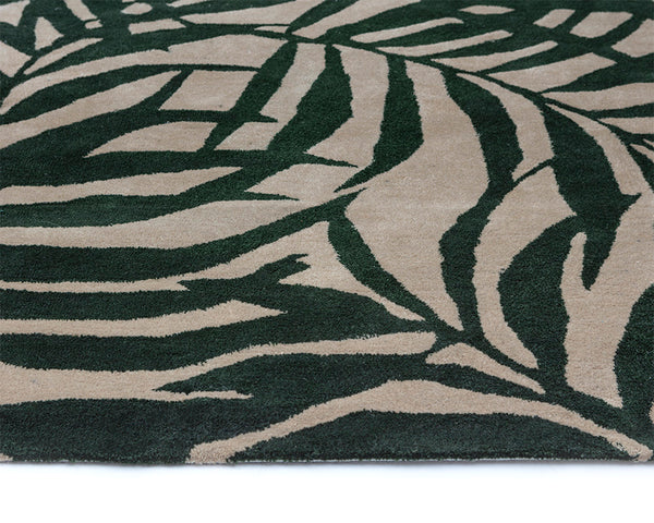 PALMA HAND-WOVEN RUG - GREEN / BEIGE - 9' X 12'