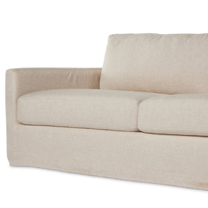 Hampton Slipcover Sofa In 93" In Evere Oatmeal