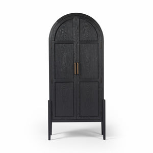 Tolle Panel Door Cabinet In Drifted Mat Blk