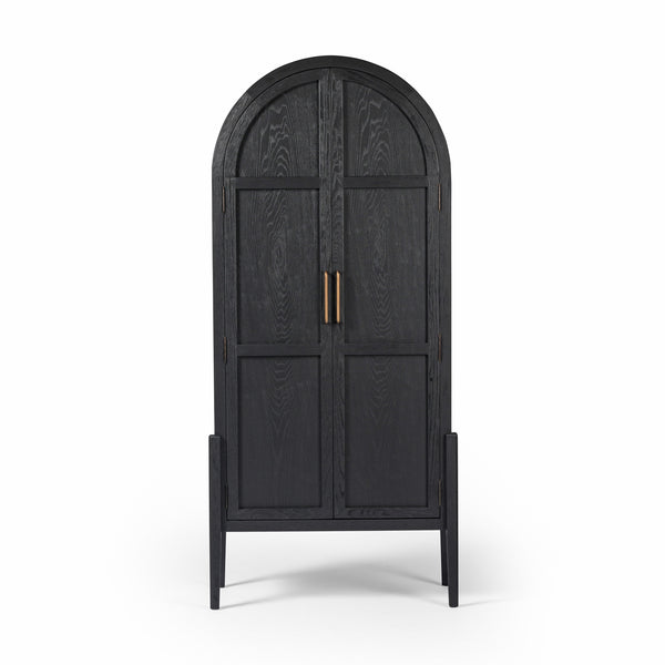 Tolle Panel Door Cabinet In Drifted Mat Blk