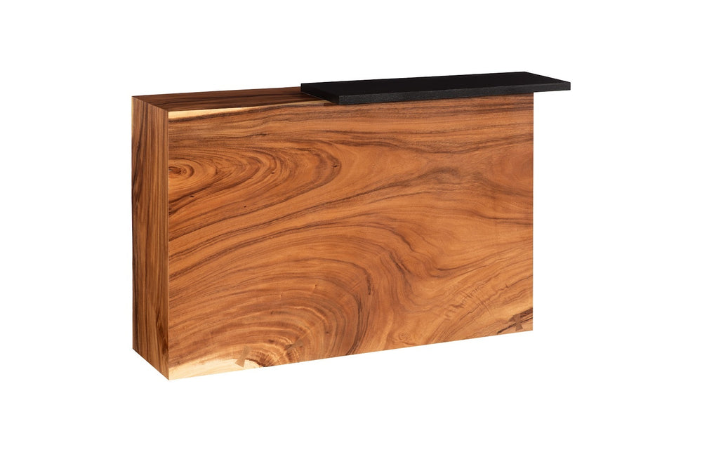 Plateau Console Table, With Shelf