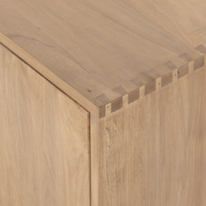 Isador Media Console In Dry Wash Poplar