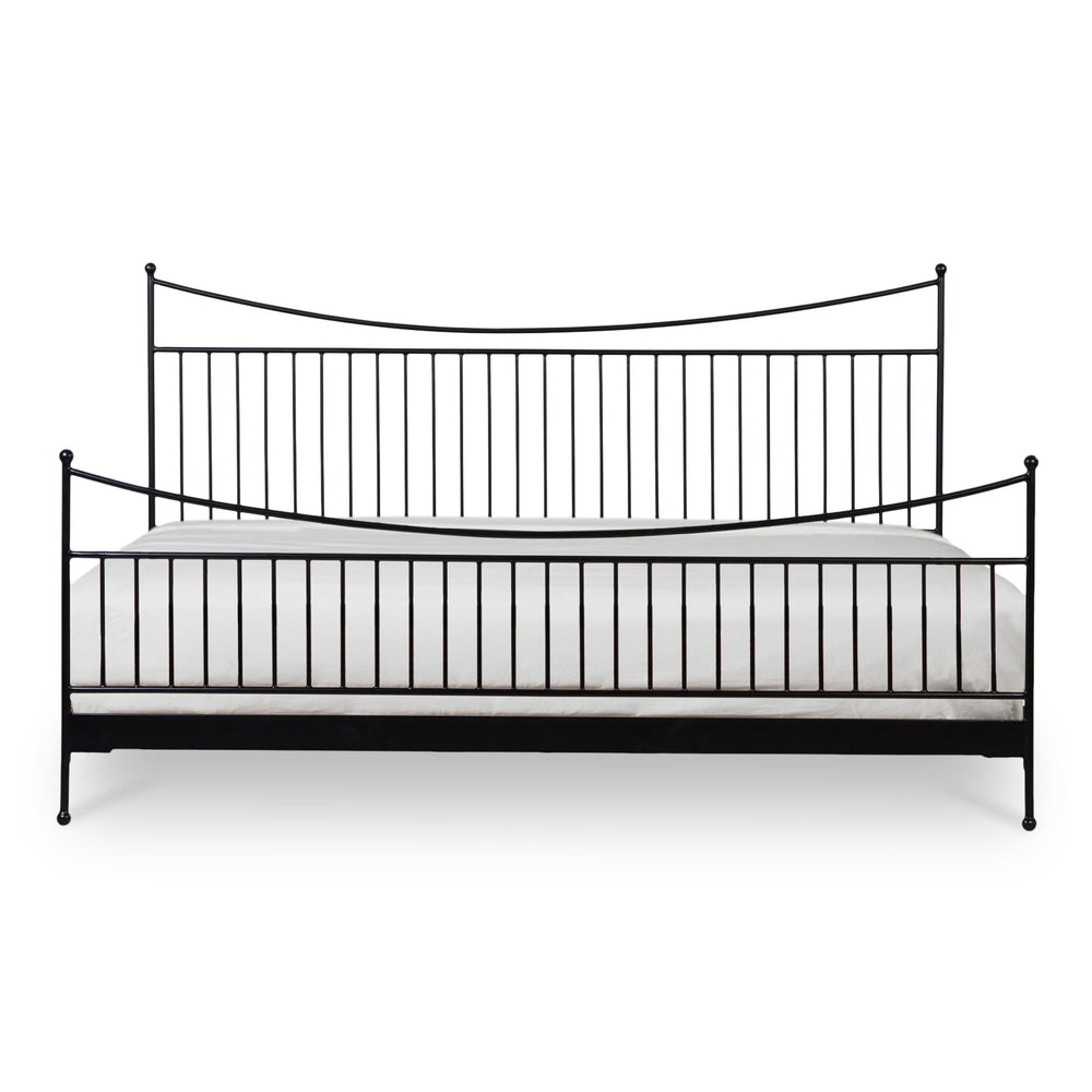 Moe's Monet King Bed Black with Finials
