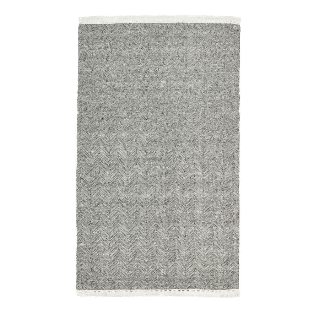 Indoor/Outdoor Augusta Rug - Stone Gray 9'x12' with Herringbone Pattern