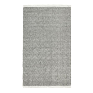 Indoor/Outdoor Augusta Rug - Stone Gray 9'x12' with Herringbone Pattern