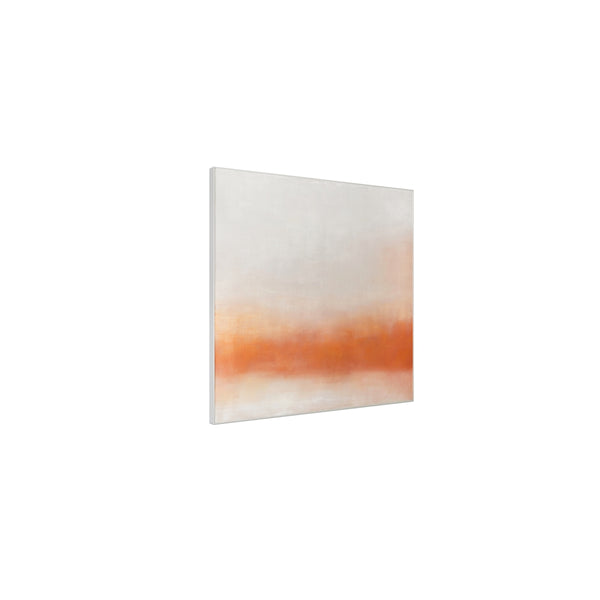 Morning Light Framed Painting in Soft Orange