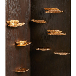 Shelf Mushroom Wall Play, Set of 2, Electroplated 