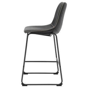 Vesta Counter Stool In Vintage Black (Set of 2)
