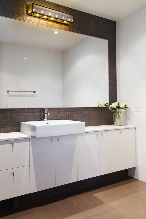 Infinity 6 Light Vanity in Misty Charcoal Finish