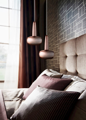 Clava Hardwired Pendant in Copper with White Cord