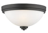 Ashton 3 Light Flush Mount in Bronze Finish