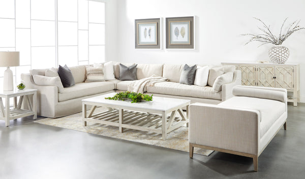 Lena Modular Slipcover 2-Seat Left Slope Arm Sofa
