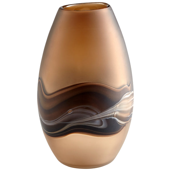 Nina Vase in Amber Swirl