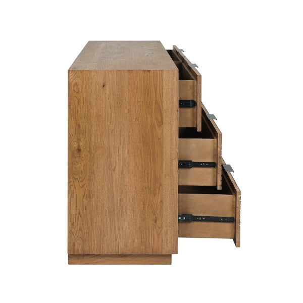 Santa Clara Solid Wood Dresser with Art Deco Carved Design