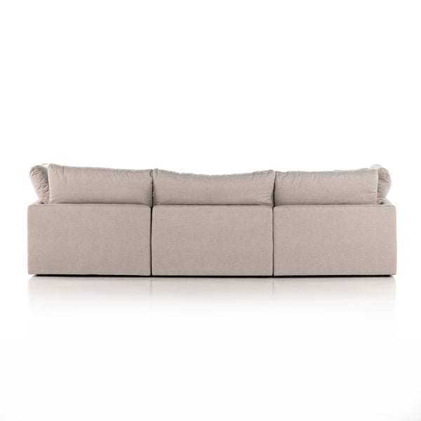 Stevie 4Pc Laf Sec Sofa W/Ottoman In Flannl